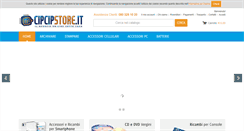 Desktop Screenshot of cipcipstore.it